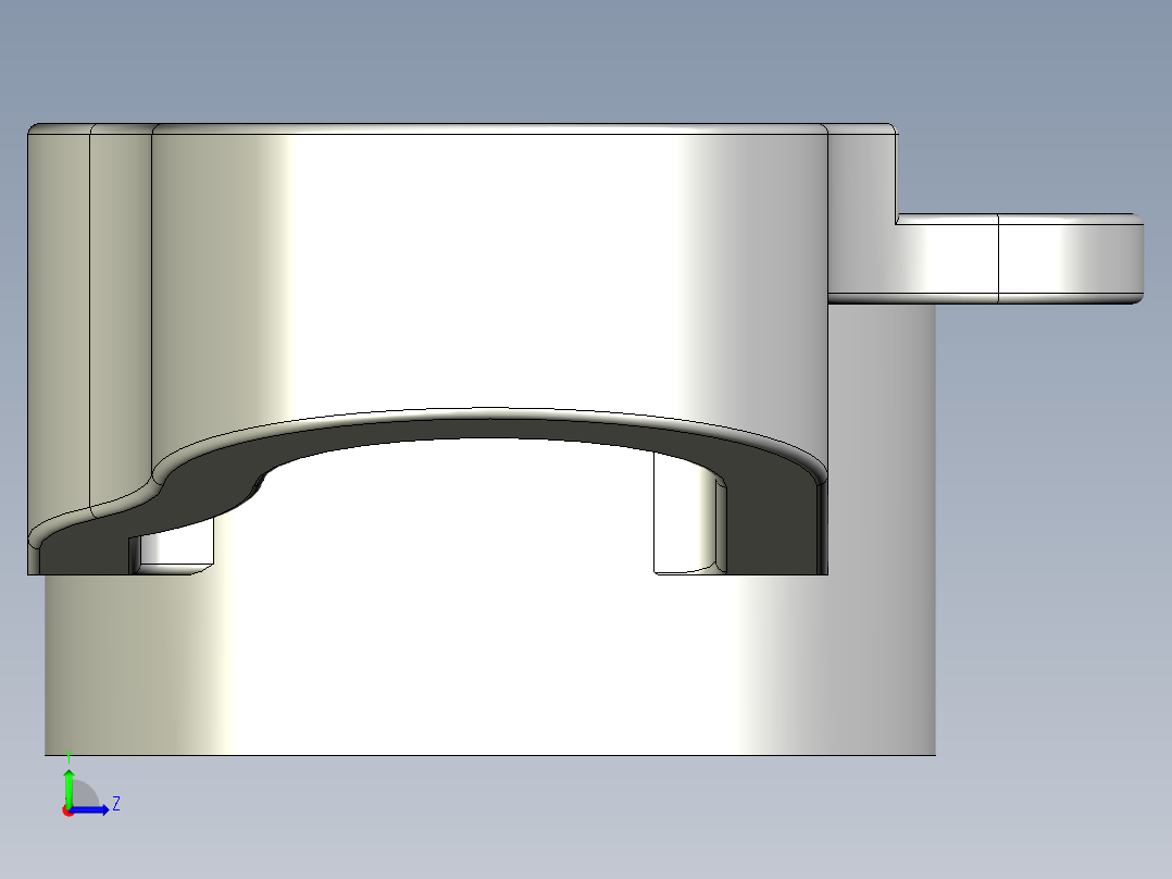 管道手动球阀-水管开关阀-手动阀门User Library-MD52C150DN80-2_DN80~100.Gland左视图