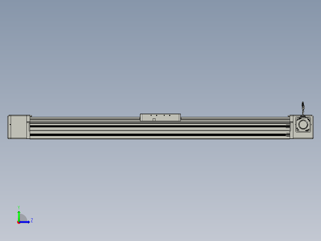 威洛博直线电机模组EB20-L224-S1250-R-ZP75-MS3-5K左视图