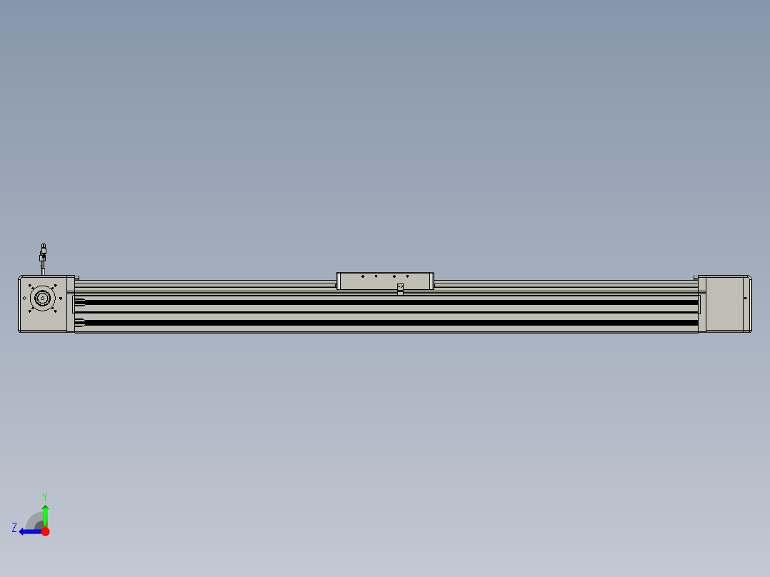 威洛博直线电机模组EB20-L224-S1250-R-ZP75-MS3-5K右视图