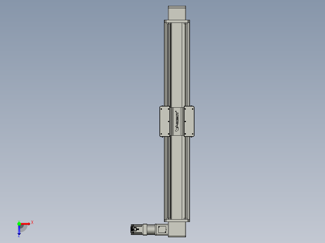 威洛博直线电机模组EB20-L224-S1250-R-ZP75-MS3-5K俯视图
