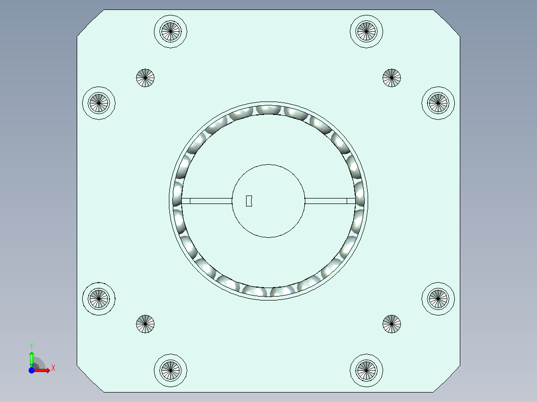 直齿PLX220-L1 42-114.3-200-M12.stp前视图