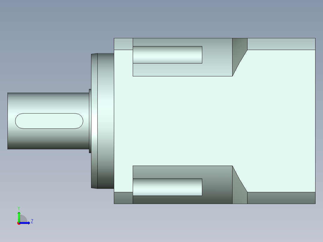 直齿PLX220-L1 42-114.3-200-M12.stp左视图