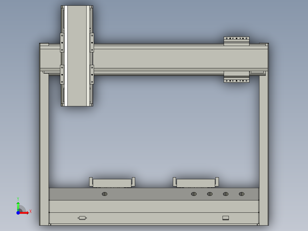 同步带桌面式平台B5441-57步进版前视图