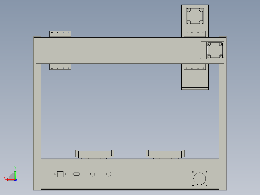 同步带桌面式平台B5441-57步进版后视图