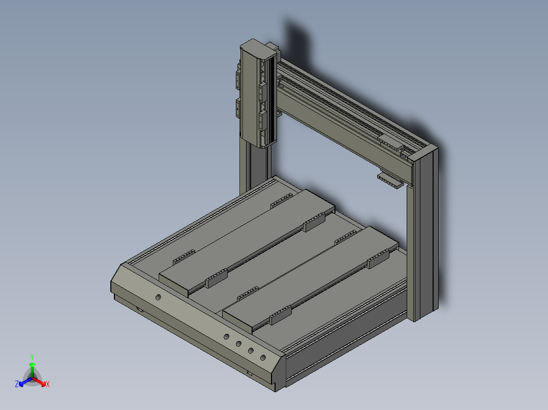 同步带桌面式平台B5441-57步进版正等轴测图