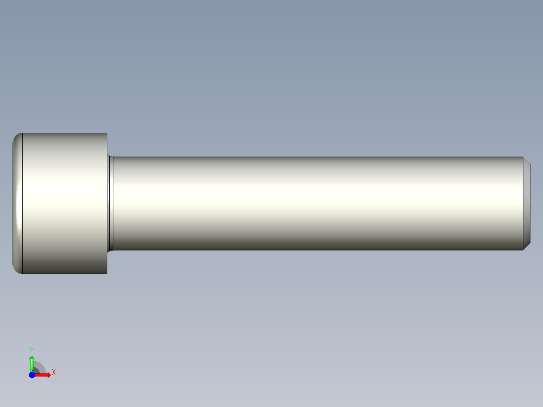 螺钉-DIN_912-M20x90.stp前视图