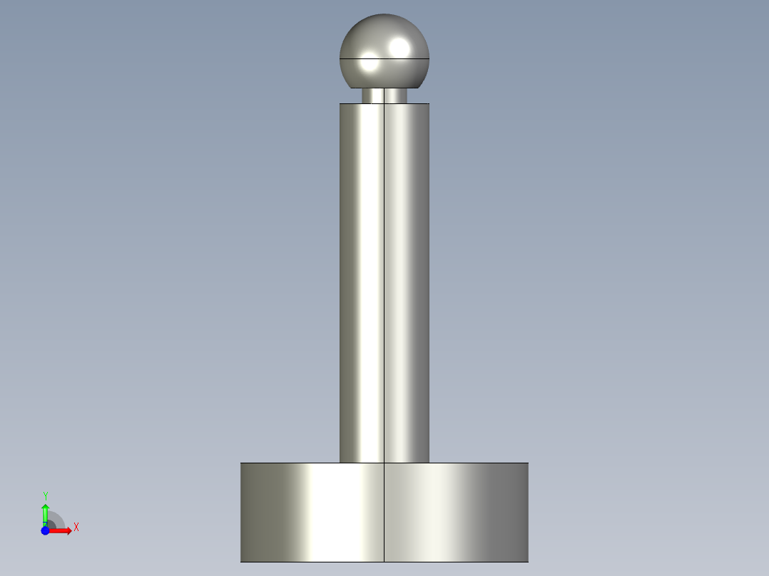 調整搖擺螺絲(C型)BJ737-C-3D多系列多零件图纸模型前视图