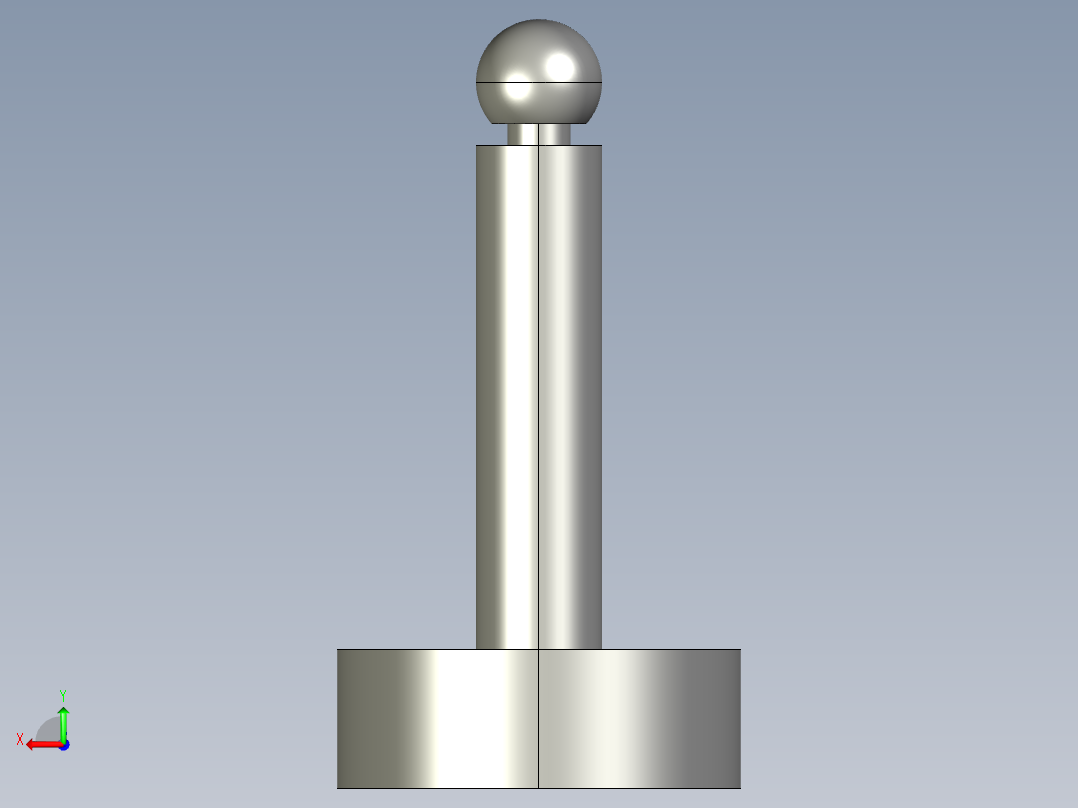 調整搖擺螺絲(C型)BJ737-C-3D多系列多零件图纸模型后视图