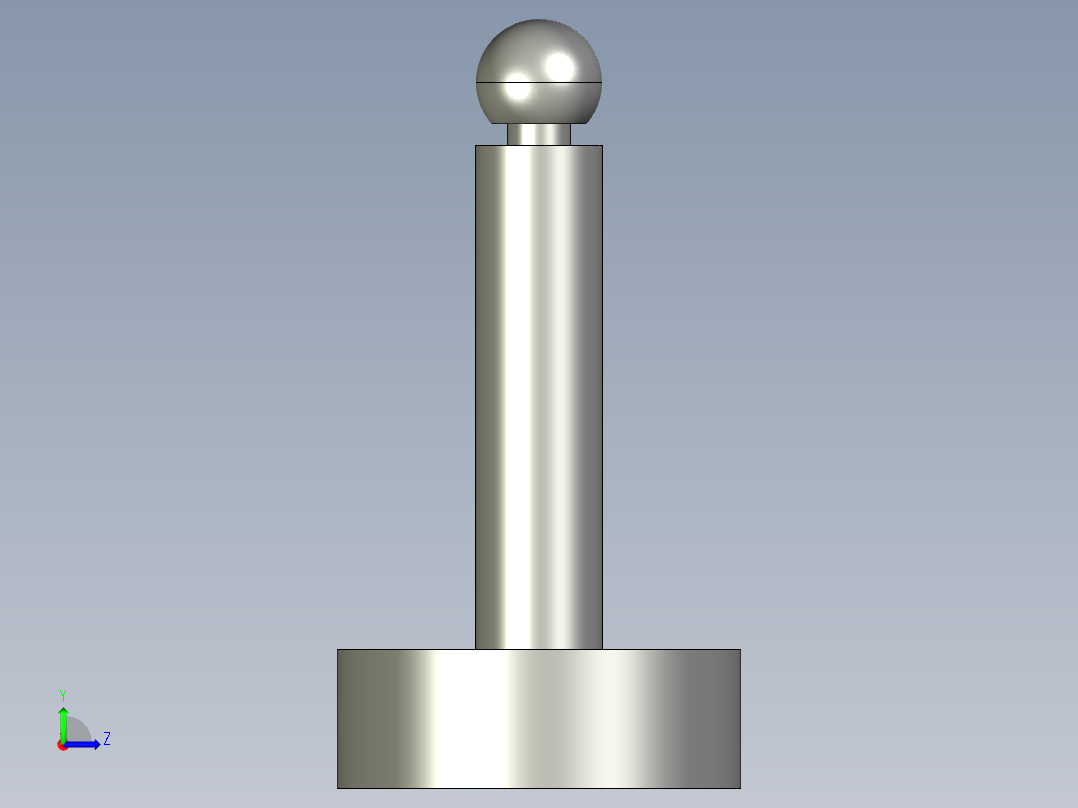 調整搖擺螺絲(C型)BJ737-C-3D多系列多零件图纸模型左视图