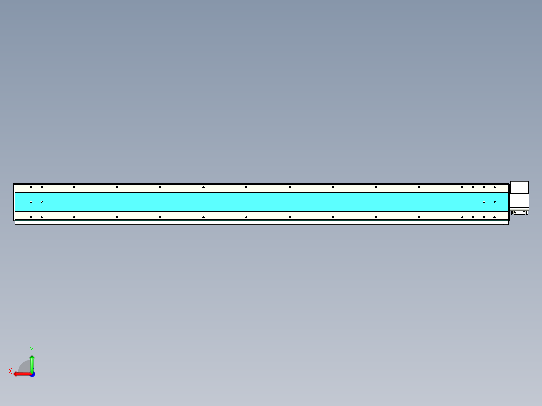 威洛博VBC同步带传动一无尘环境VBC17-L45-S2000-BRU-ZP75-C3后视图
