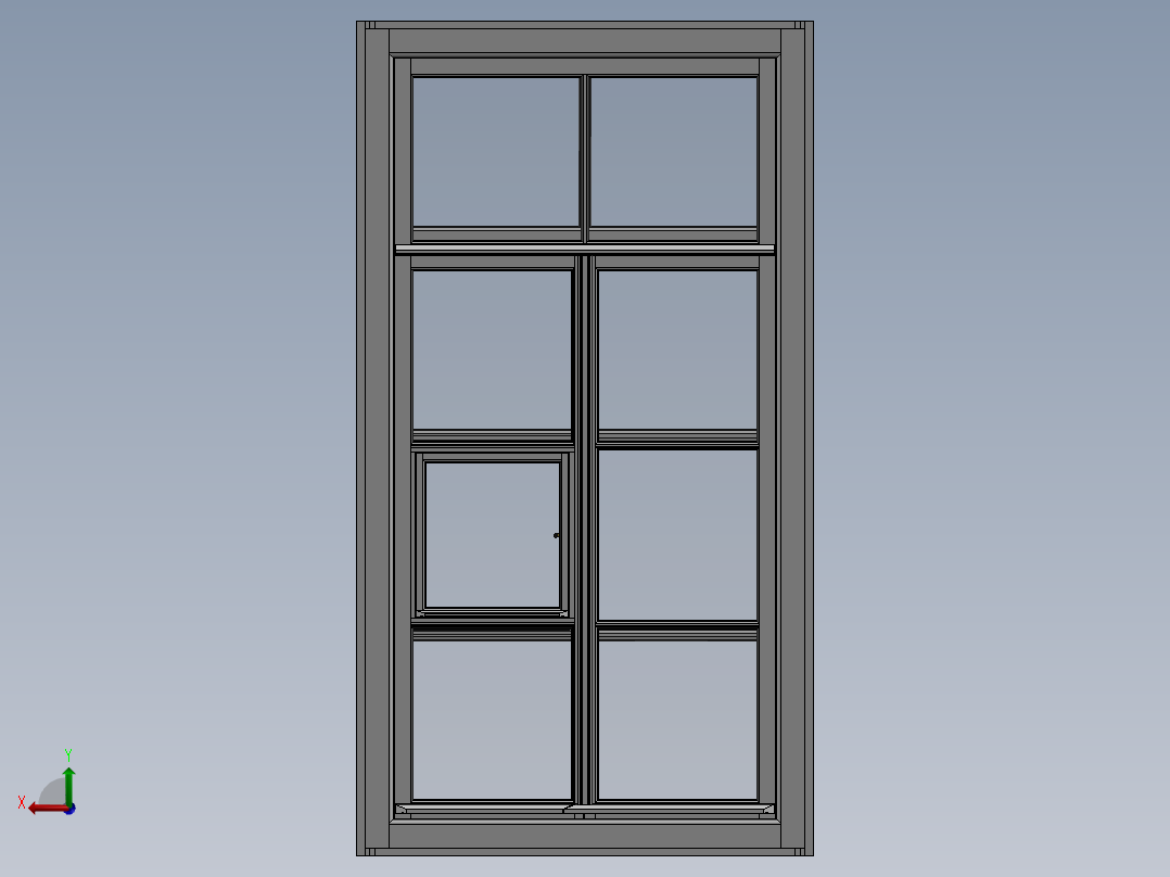 12个窗口后视图