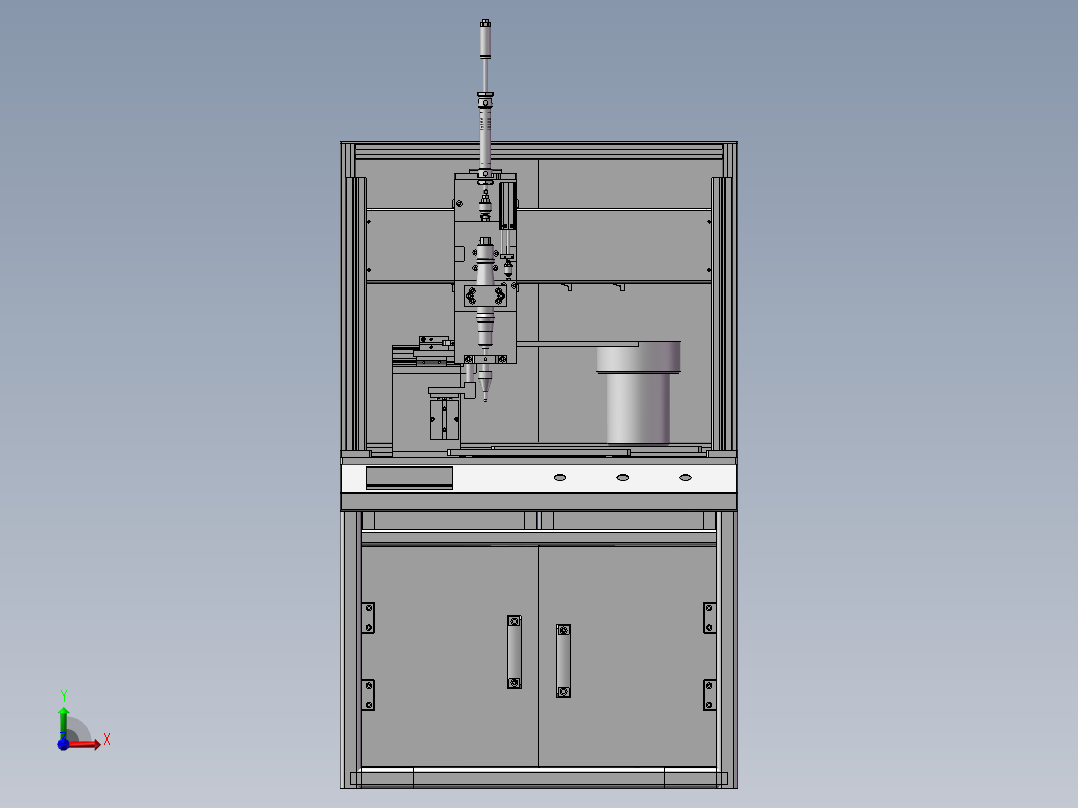 三轴自动锁螺丝机前视图