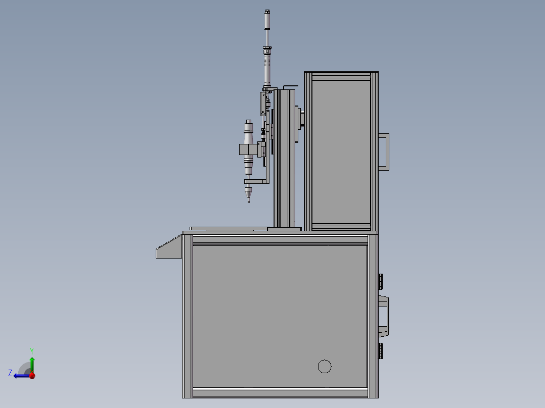 三轴自动锁螺丝机右视图