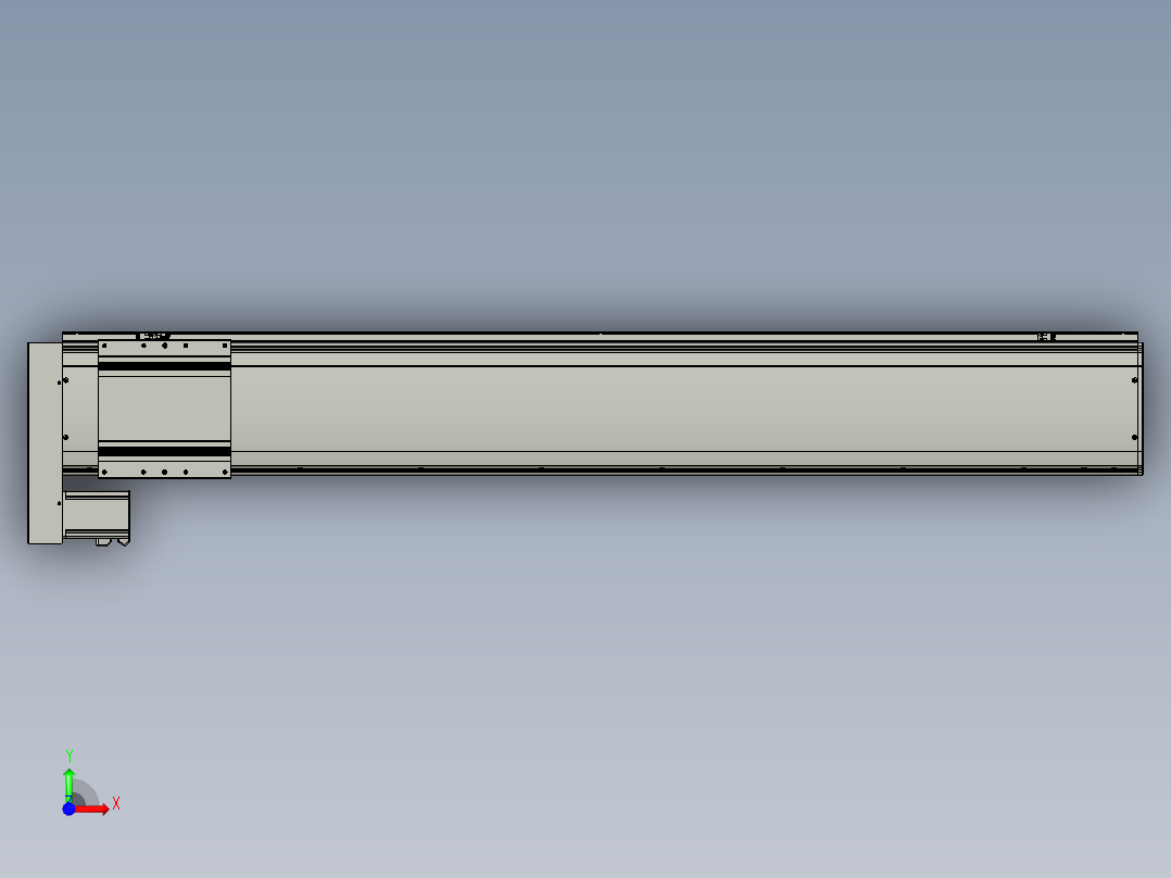 VF丝杆传动-一般环境VF22-S1450-BL前视图