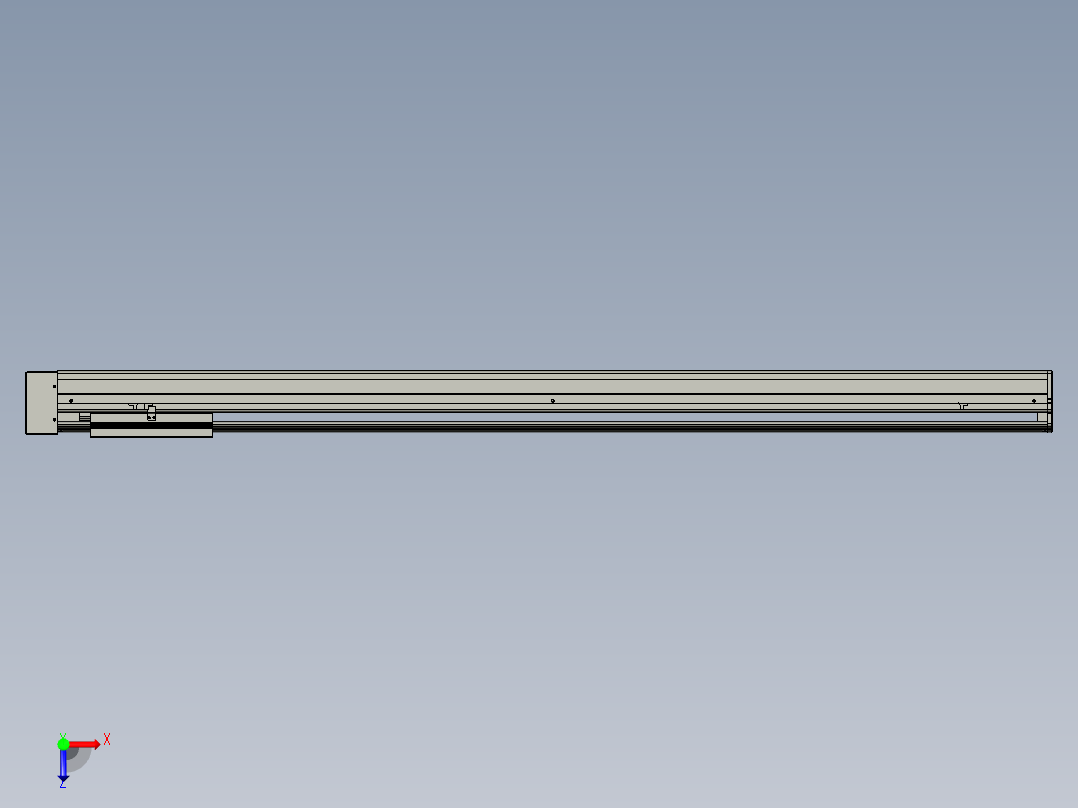 VF丝杆传动-一般环境VF22-S1450-BL俯视图