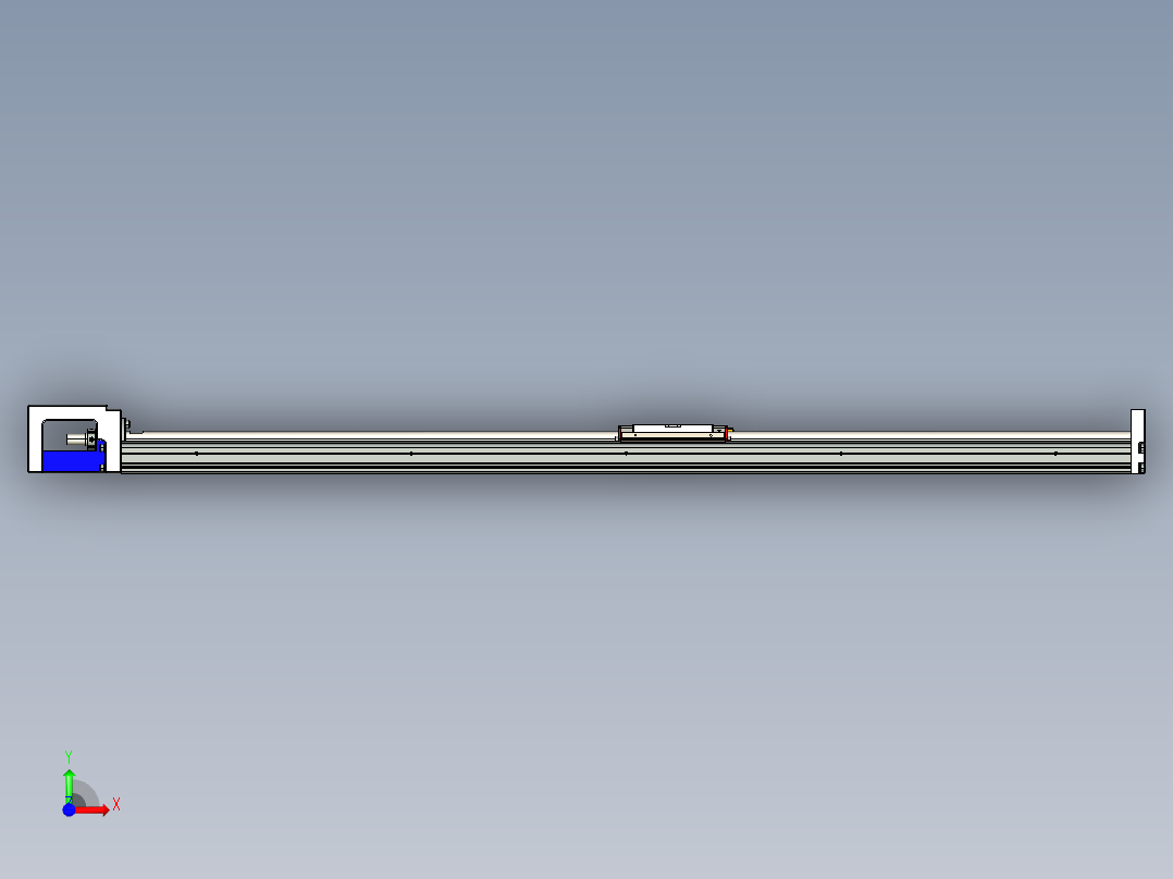 直线模组KKR86C-940A1-F0_W设计图纸前视图