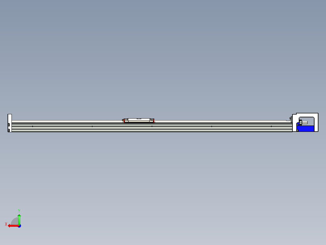 直线模组KKR86C-940A1-F0_W设计图纸后视图