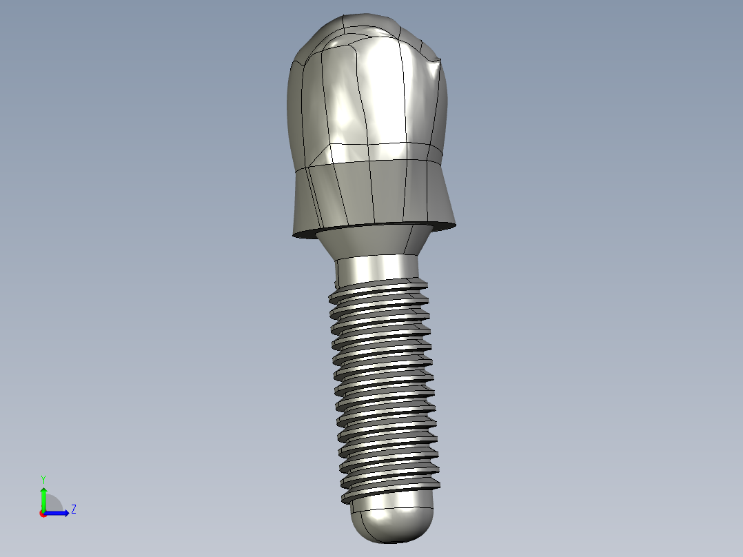 牙科修复术左视图