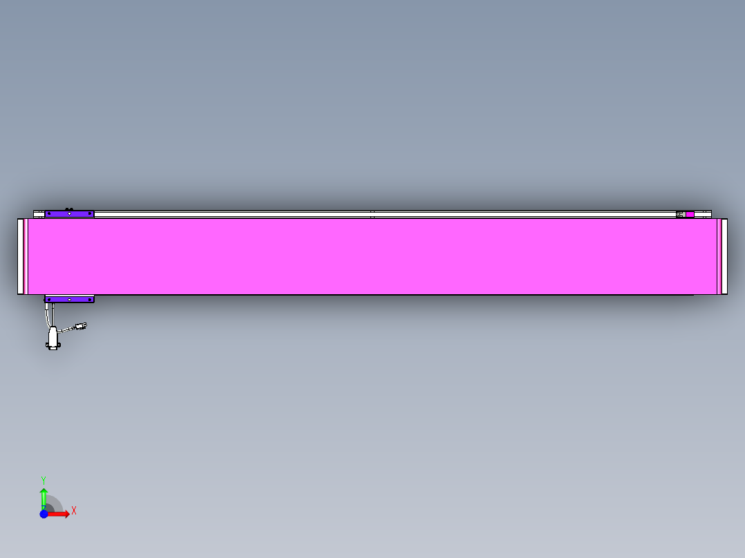 威洛博VL系列直线电机模组-VL17E1-S1350前视图