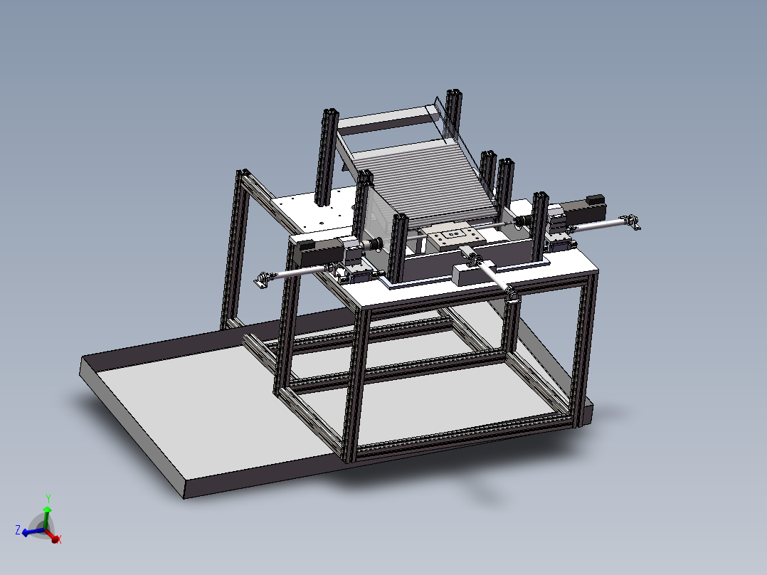 铁杆长轴双头攻丝机M8自动上下料自动攻丝（sw22可编辑+工程图）