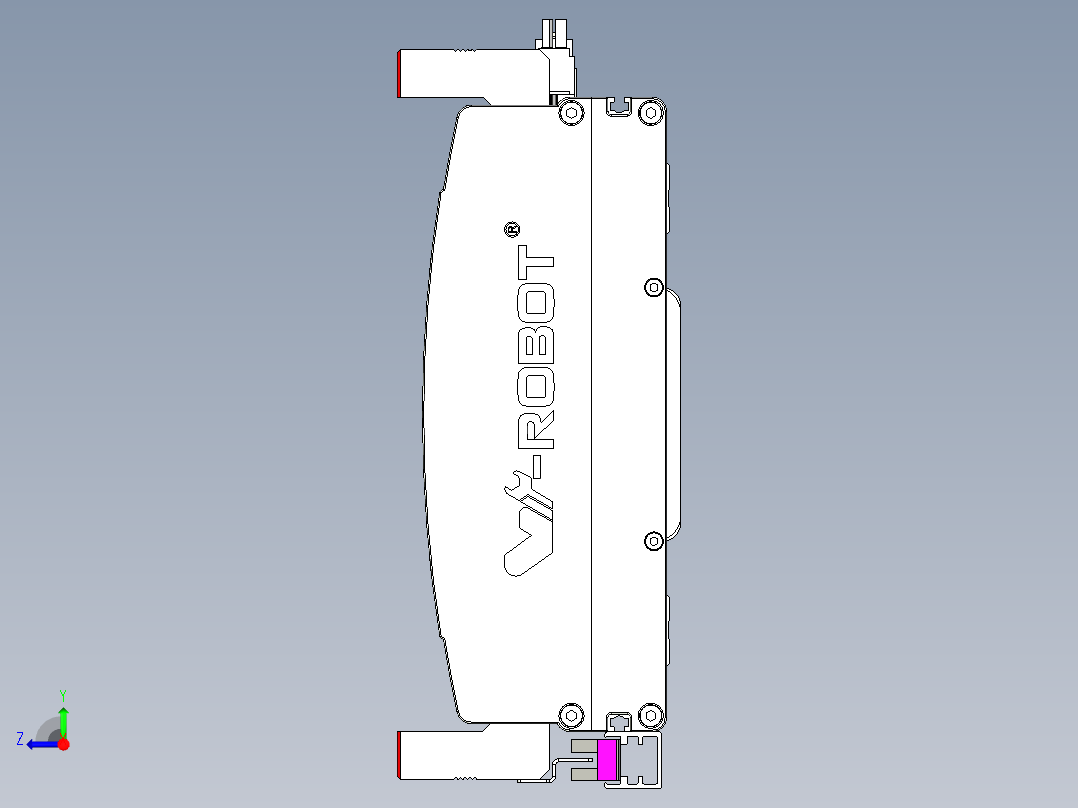 威洛博QF系列模组QF20-Lxx-C-S600-BC-ZP75-C3右视图