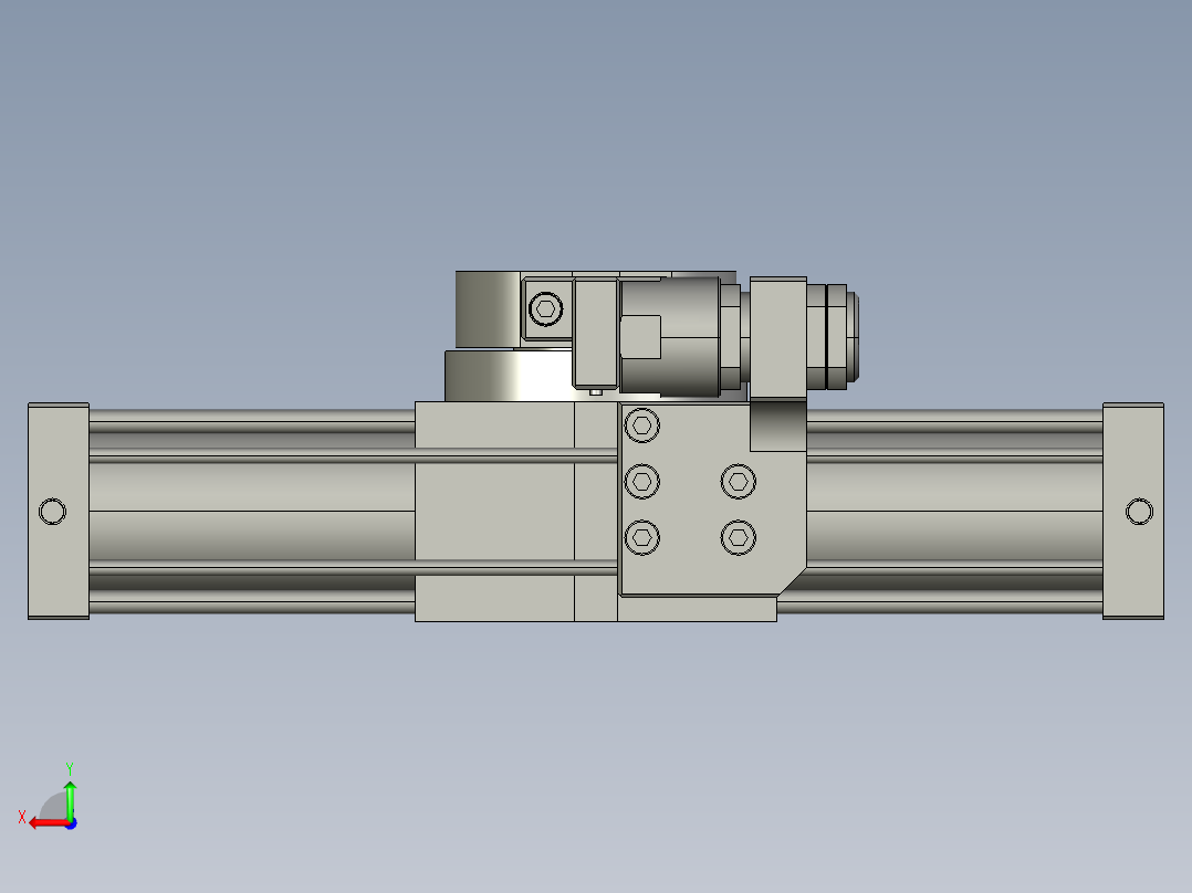 旋转气爪PRY80S-180后视图