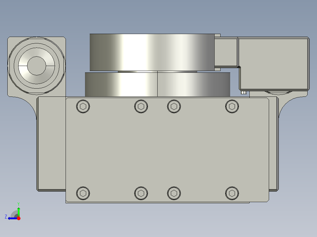 旋转气爪PRY80S-180右视图