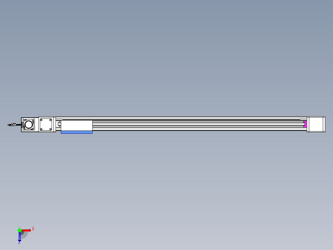威洛博LB.GB同步带传动--欧规系列GB8-L96-S1200-BL-P40俯视图