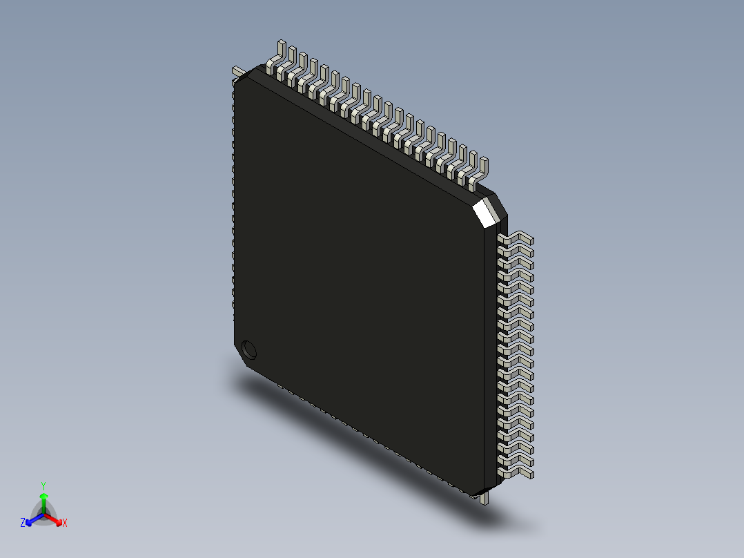 元器件<span style='color: red'>3D</span>封装TQFP80_FPT-80P-M15192