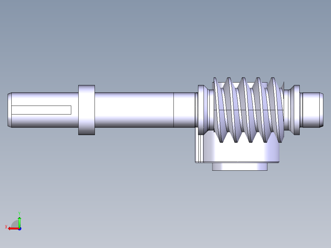 齿轮啮合 (123)后视图