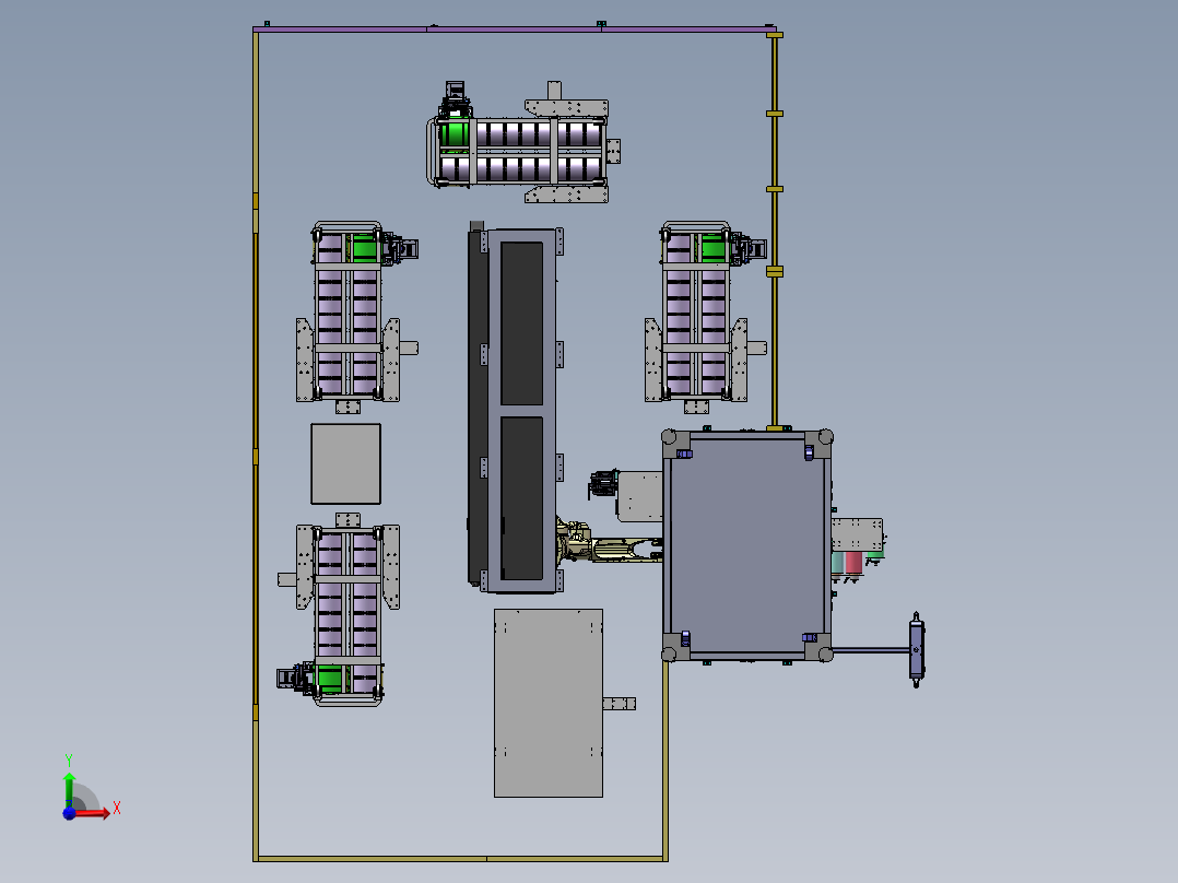 缠绕膜包装设备前视图