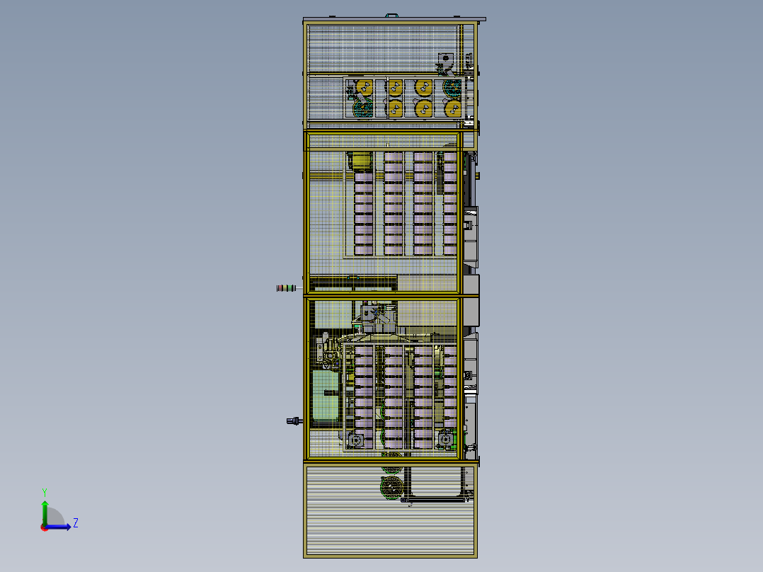缠绕膜包装设备左视图