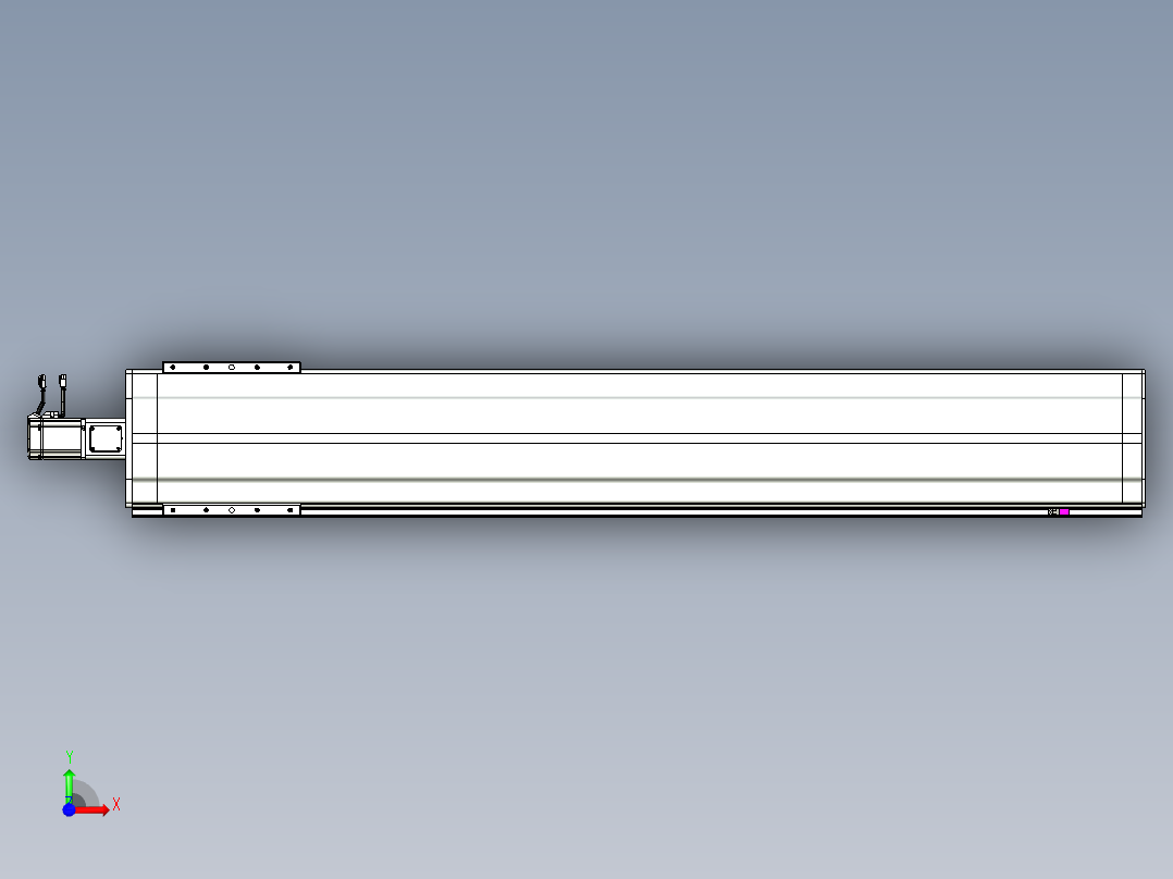 VF丝杆传动-一般环境VF27-Lxx-C-S1600-BC-ZP75-C3前视图
