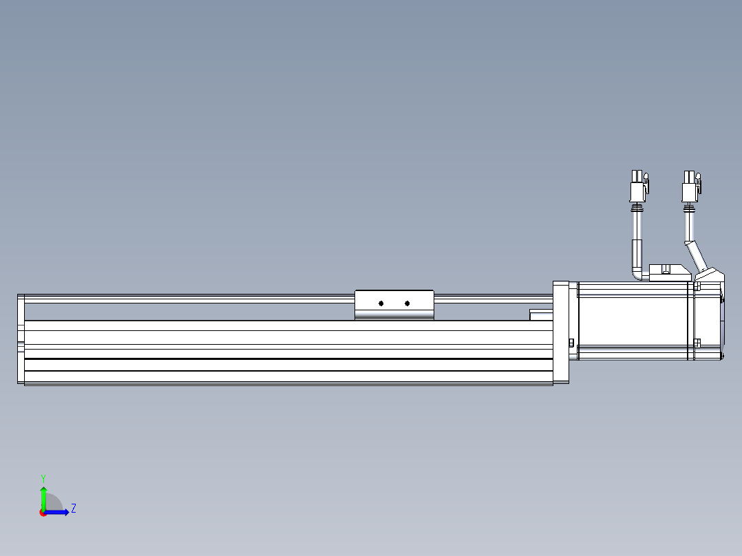 东锦丝杆传动-直线滑台模组DH60-L10-S200-BC-T400-C3左视图
