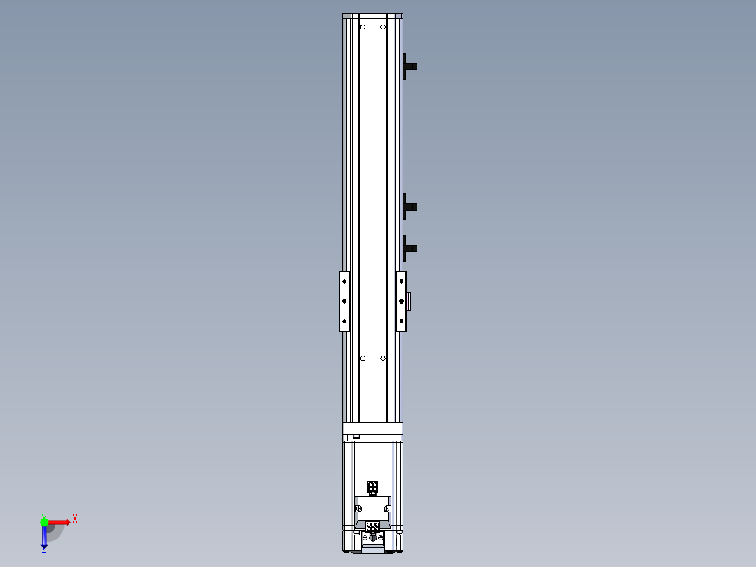 东锦丝杆传动-直线滑台模组DH60-L10-S200-BC-T400-C3俯视图
