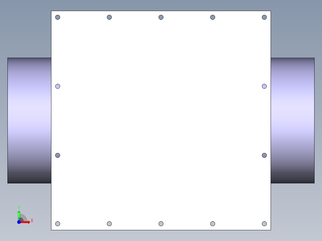 [PVC]法兰接头盒 Flange-Union Box前视图