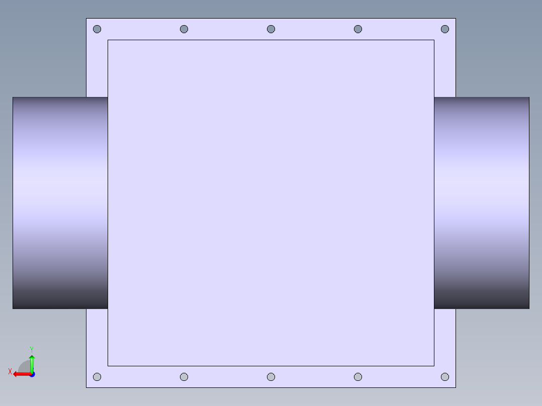 [PVC]法兰接头盒 Flange-Union Box后视图