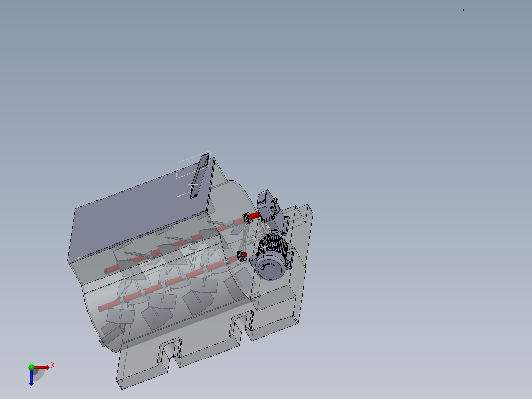 粉状物料混合机设计含SW三维图==1051820==300俯视图