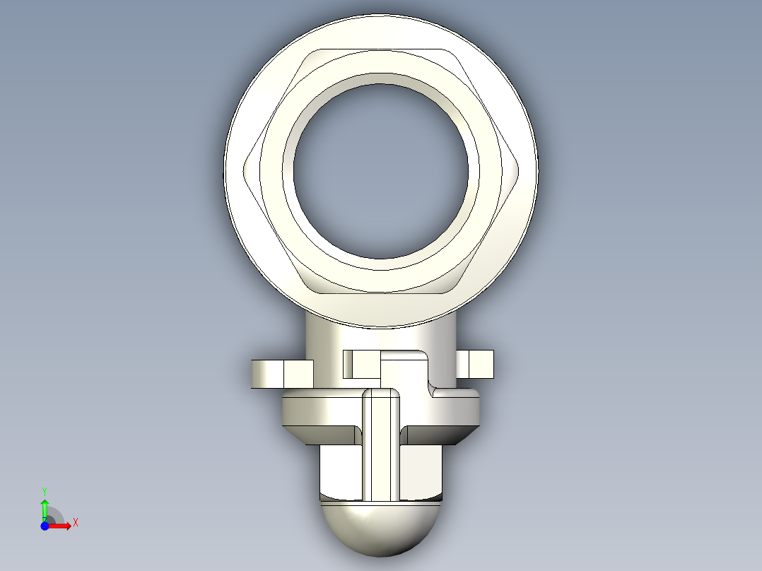 全流道球阀1_2英寸前视图