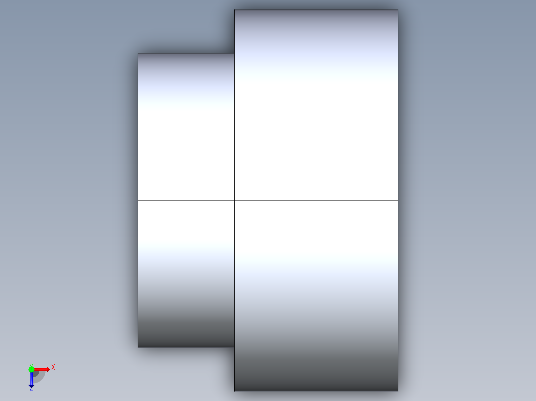 船舶管路系统S18_SeaDrainPLUS_ReducerBushing-SxS_37E187532_3x2in Sea Drain Plus - Reducing Bushing - SxS俯视图