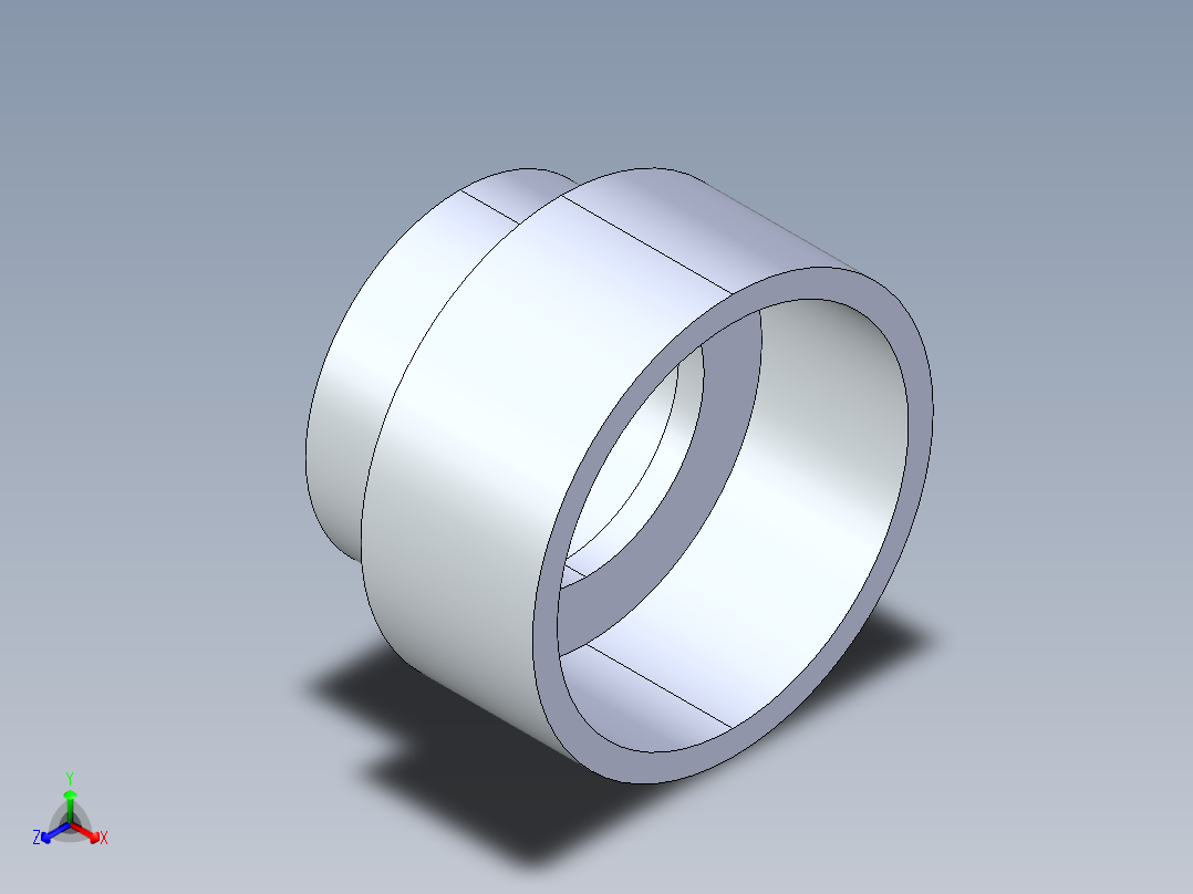 船舶管路系统S18_SeaDrainPLUS_ReducerBushing-SxS_37E187532_3x2in Sea Drain Plus - Reducing Bushing - SxS正等轴测图