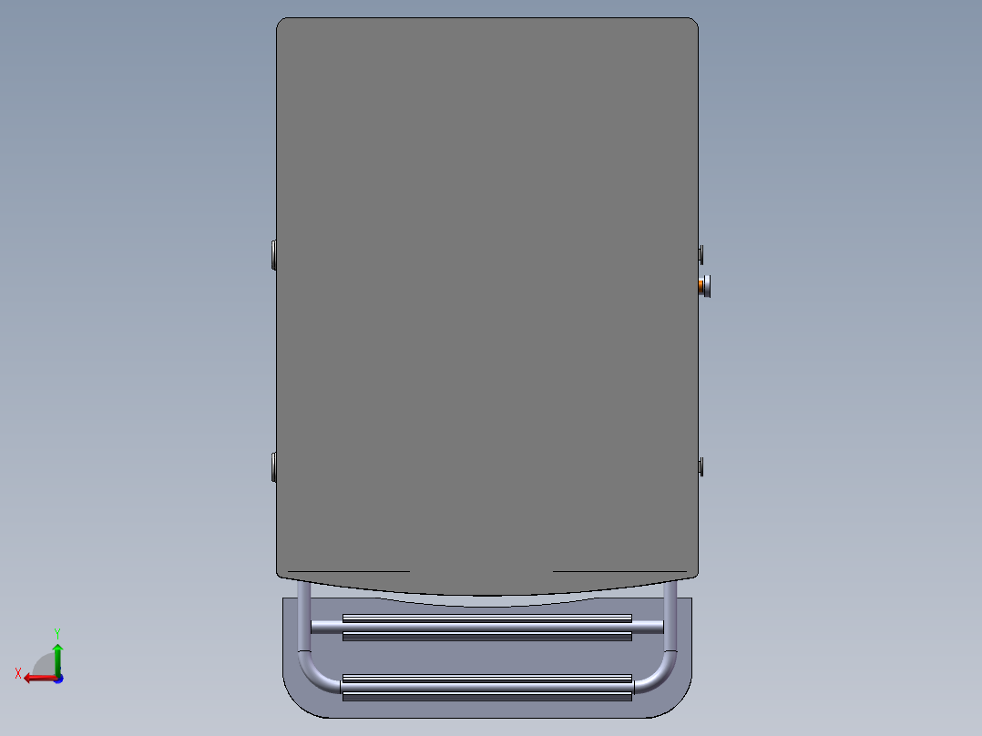 家用垃圾处理器设计含SolidWorks三维模型CAD说明书634833后视图
