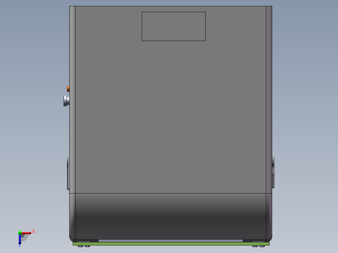家用垃圾处理器设计含SolidWorks三维模型CAD说明书634833俯视图