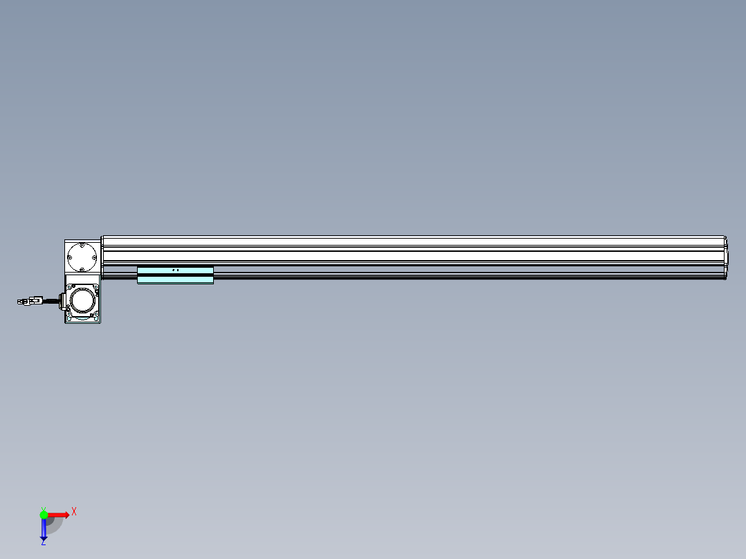 威洛博VBF同步带传动一般环境VBF14-L45-S850-BLU-ZP40-C3俯视图