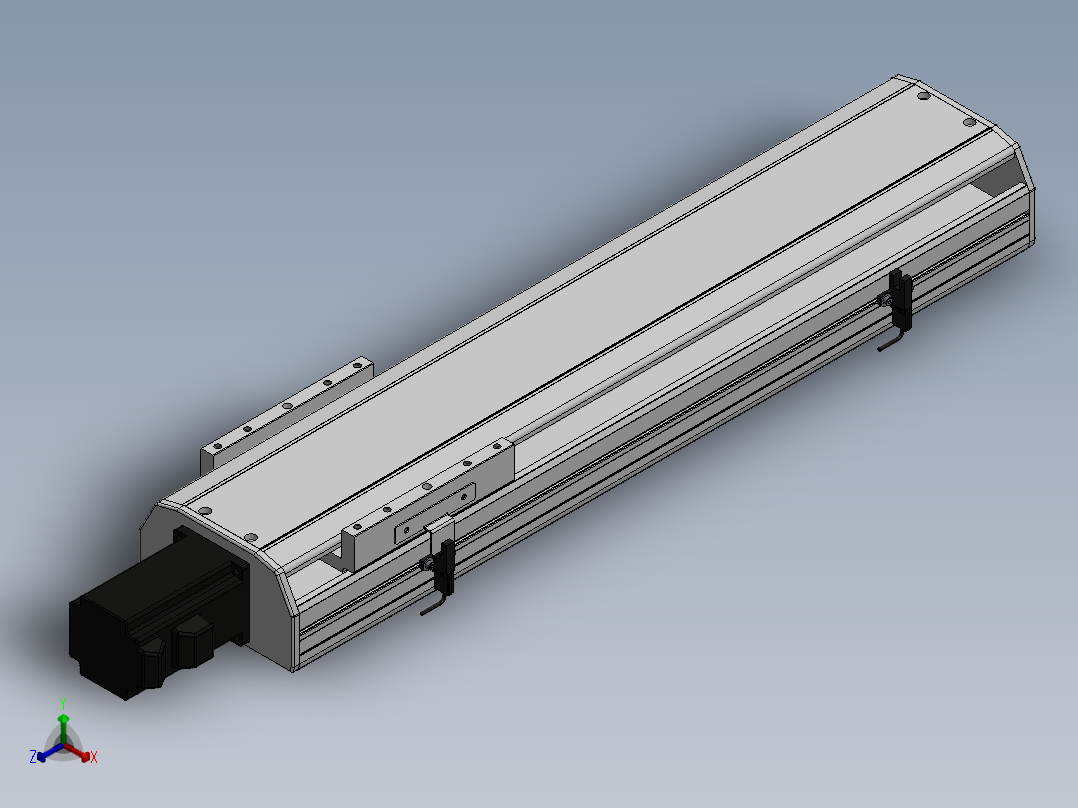精密模组MY140-T10-400L-BC-P40B-C4-C正等轴测图