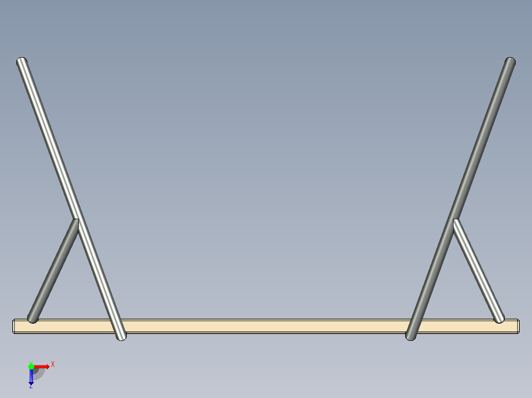 可折叠桌子俯视图