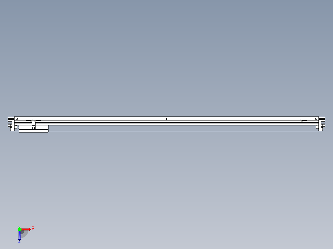威洛博VL系列直线电机模组-VL14S2-S1450俯视图