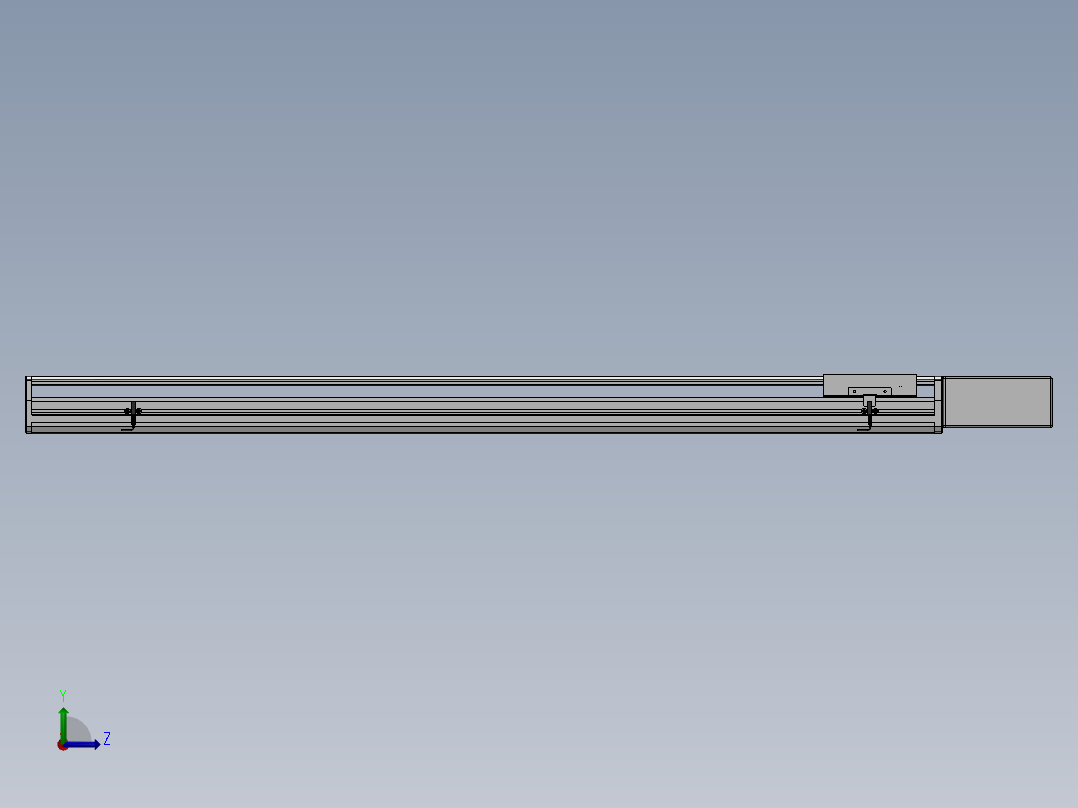 精密模组MT170-L125-1200-L-M75-C4左视图