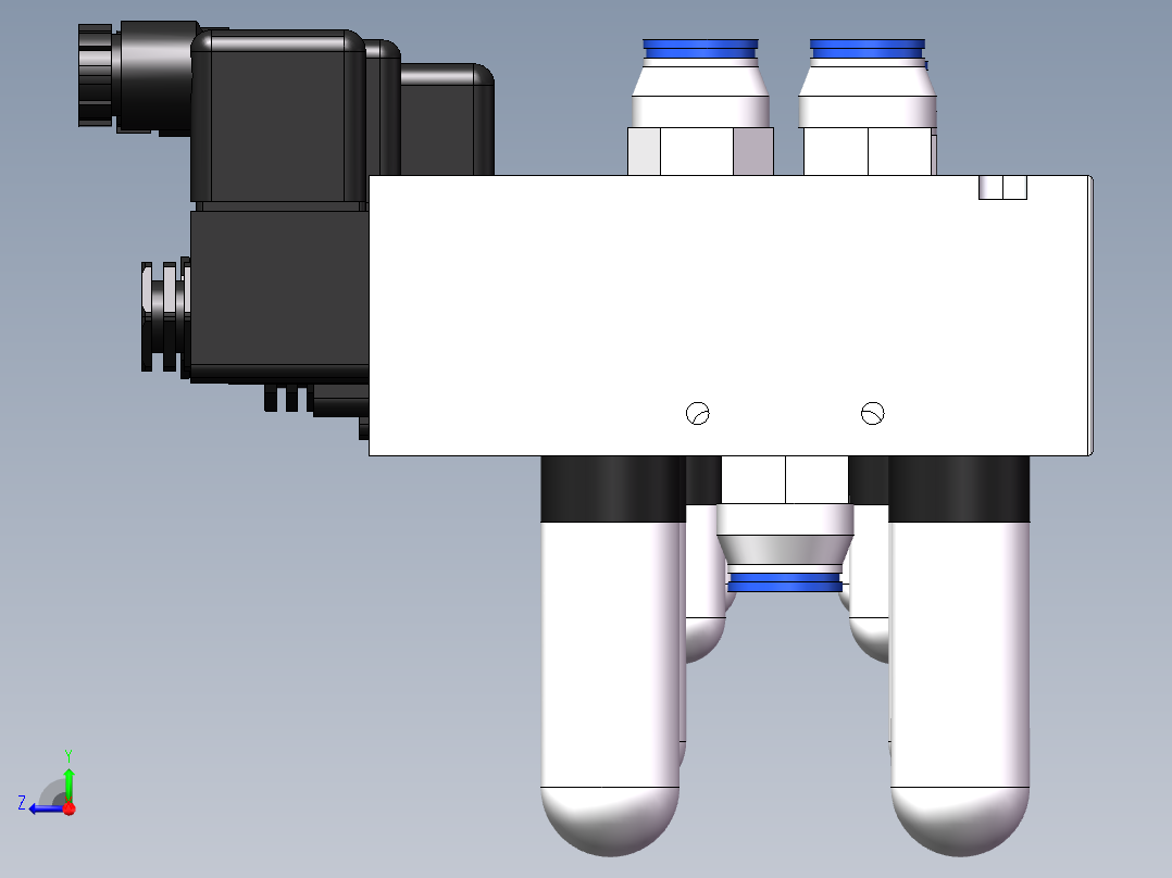 管件接头、螺纹接头、三通(101)右视图