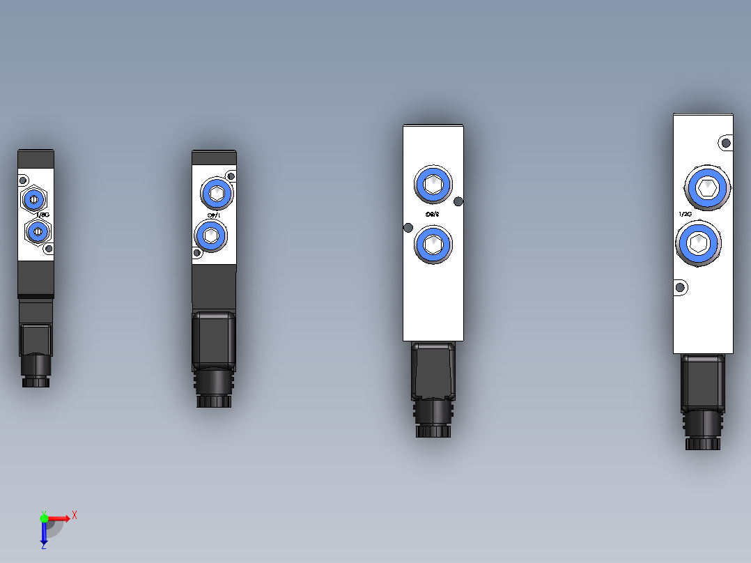 管件接头、螺纹接头、三通(101)俯视图